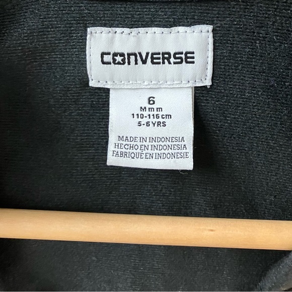 Kids Size 6 Converse Zip Up Sweater - Picture 2 of 3